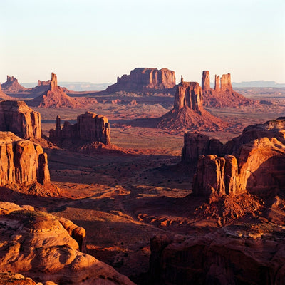 Southwestern wall decor, Monument Valley buttes at sunset