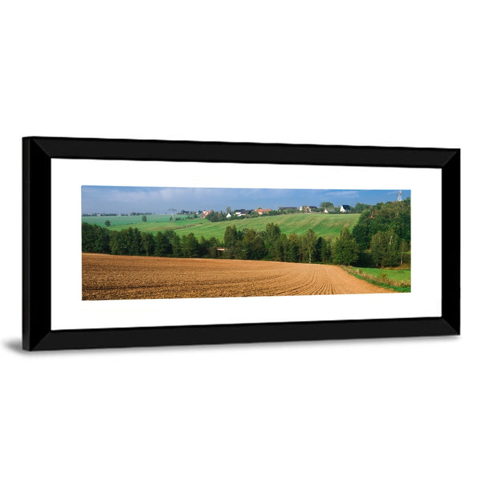 Kansas Wheat Fields Wall Art as a framed print