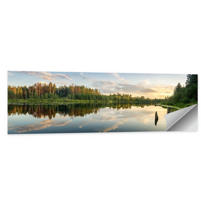 Ural Lake Reflection Wall Art as a poster print