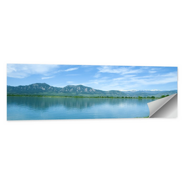 Boulder Reservoir and Flatirons Wall Art as a poster print