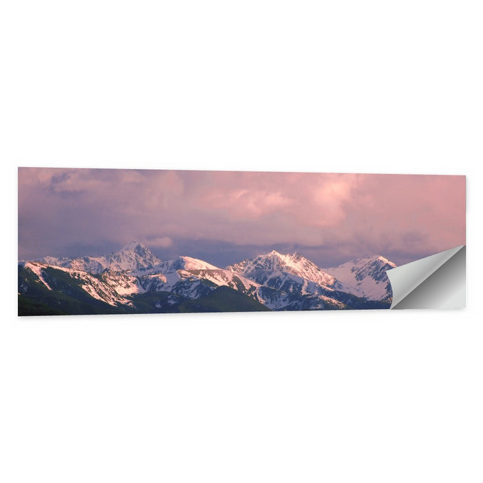 Spanish Peaks Alpenglow Montana Wall Art as a poster print