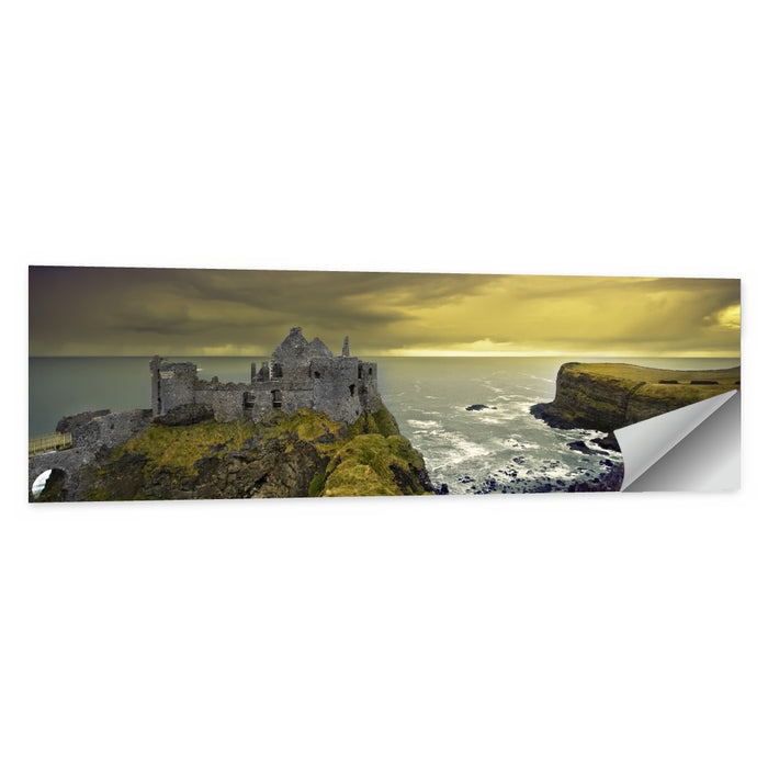 Dunluce Castle Ruins Wall Art as a poster print