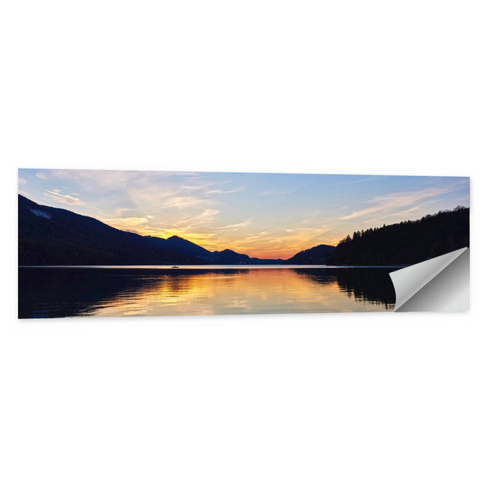 Fuschl Lake Sunset Reflections Wall Art as a poster print