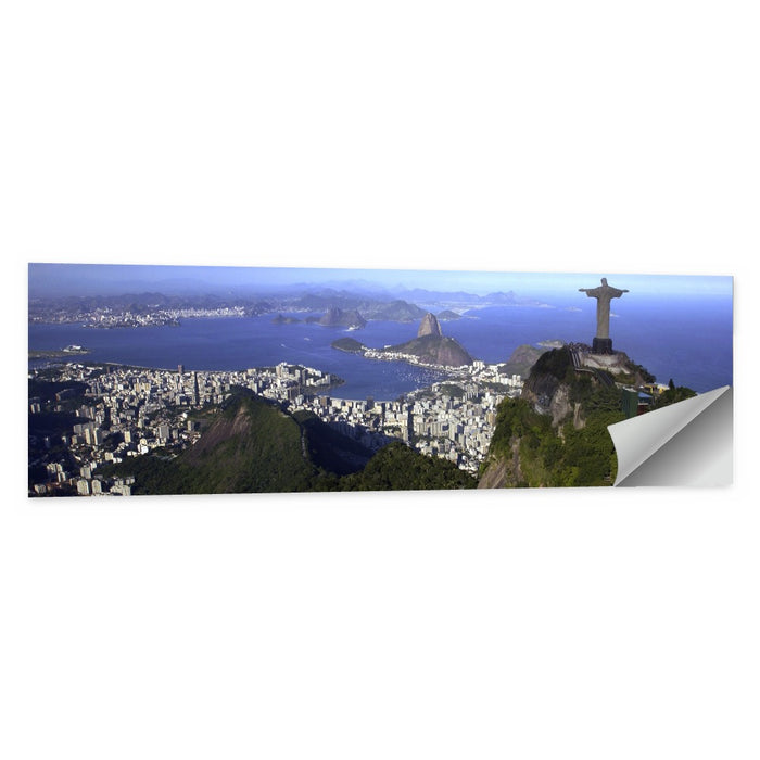 Christ the Redeemer Over Rio De Janeiro Wall Art as a poster print