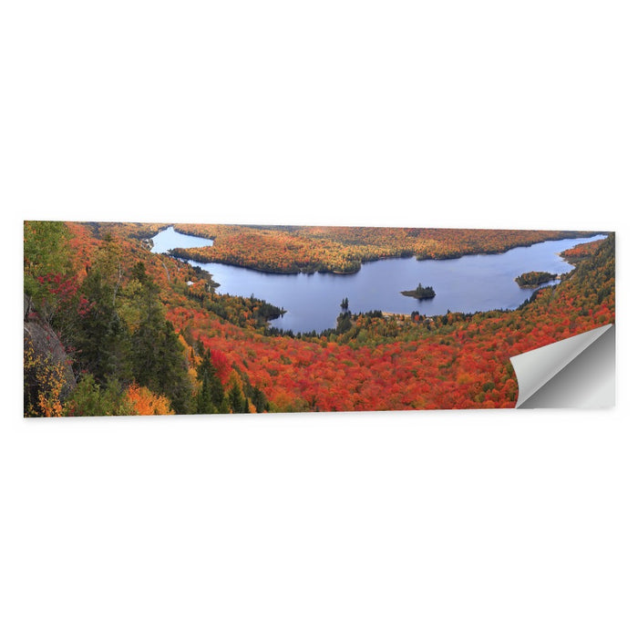 Lake Monroe Autumn Vista Wall Art as a poster print