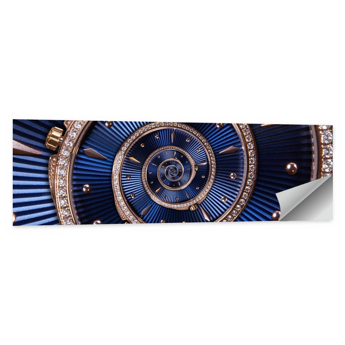 Clockwork Time Spiral Wall Art as a poster print