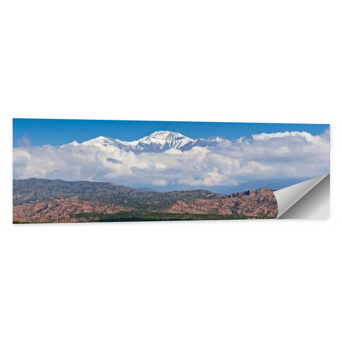El Plata Snowcapped Peaks Above Cloud Deck Wall Art as a poster print