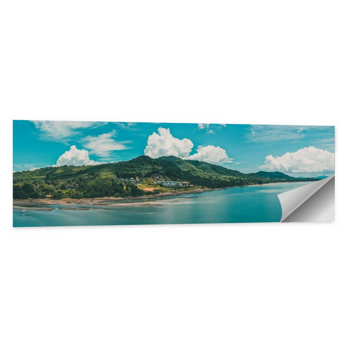 Aerial View of Koh Yao Yai Wall Art as a poster print