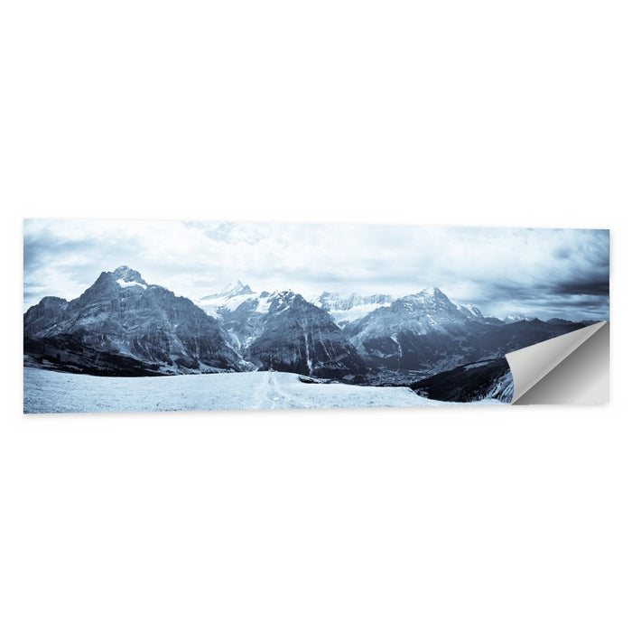 Jungfrau Mountain Peaks Wall Art as a poster print