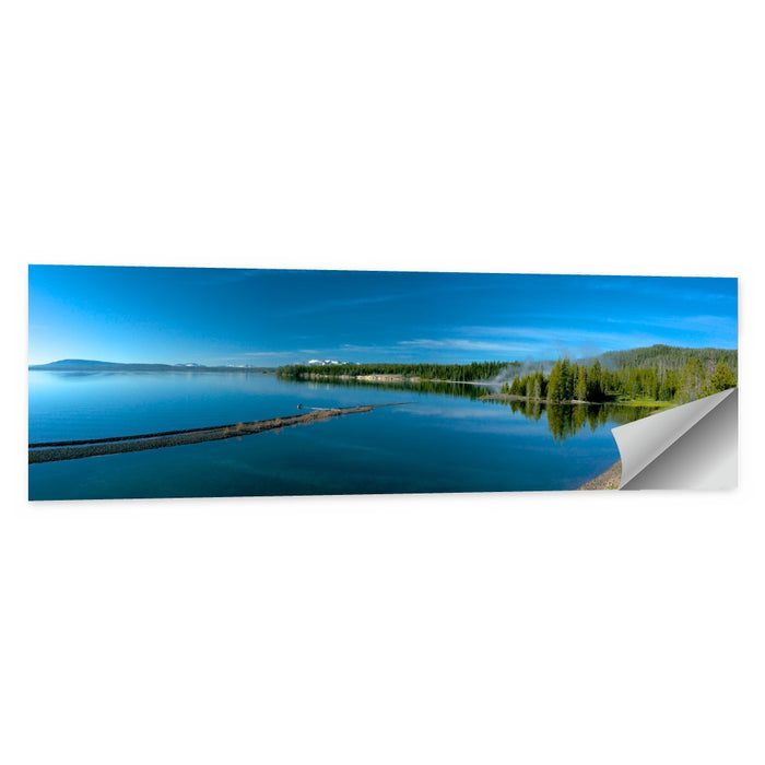 Yellowstone Lake Shore Wall Art as a poster print