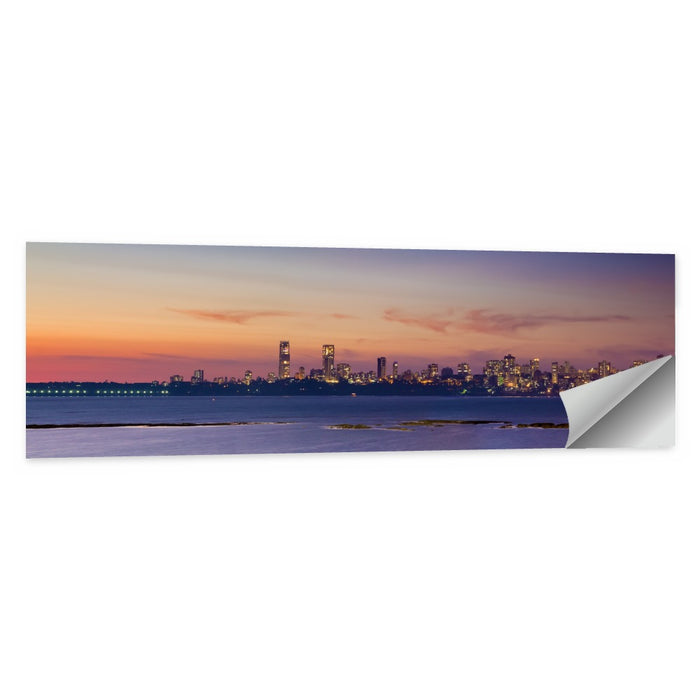 Mumbai Skyline at Dusk Wall Art as a poster print