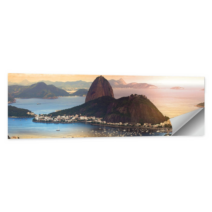 Rio Twilight Over Sugarloaf Mountain Wall Art as a poster print