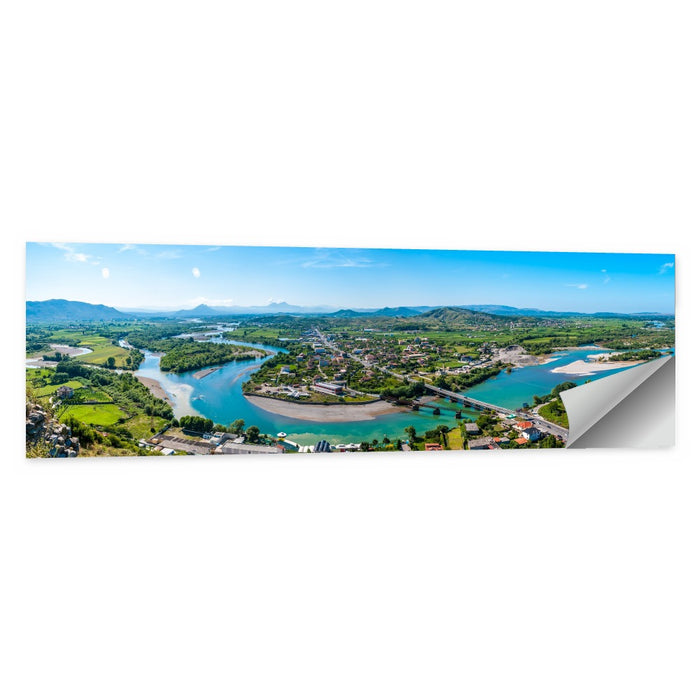 Shkodër River Valley Wall Art as a poster print
