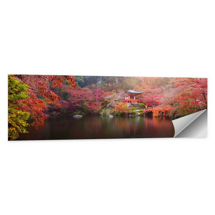 Daigo-ji Temple Autumn Reflection Wall Art as a poster print