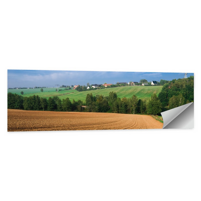 Kansas Wheat Fields Wall Art as a poster print