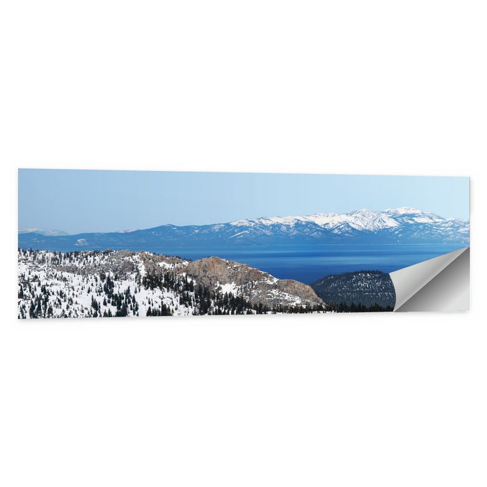 Lake Tahoe Winter Landscape Wall Art as a poster print