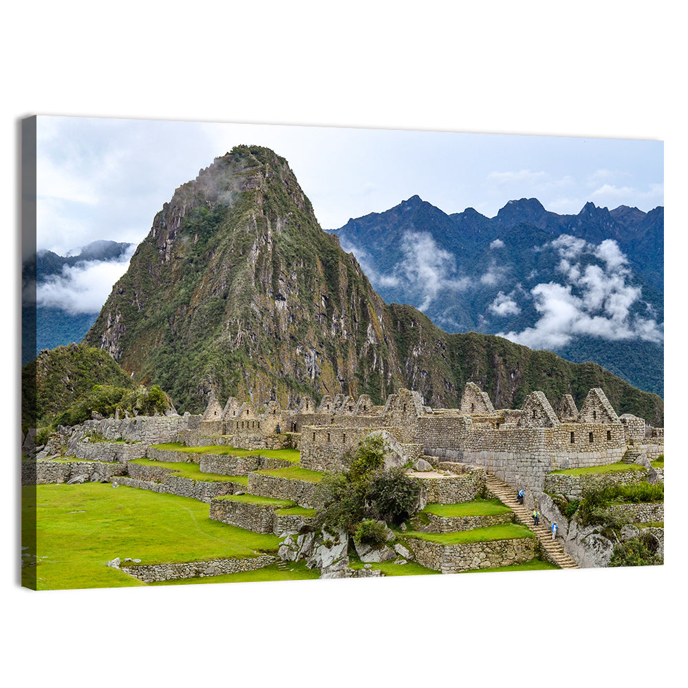 Machu Picchu Stone Terraces Wall Art, canvas print, landscape
