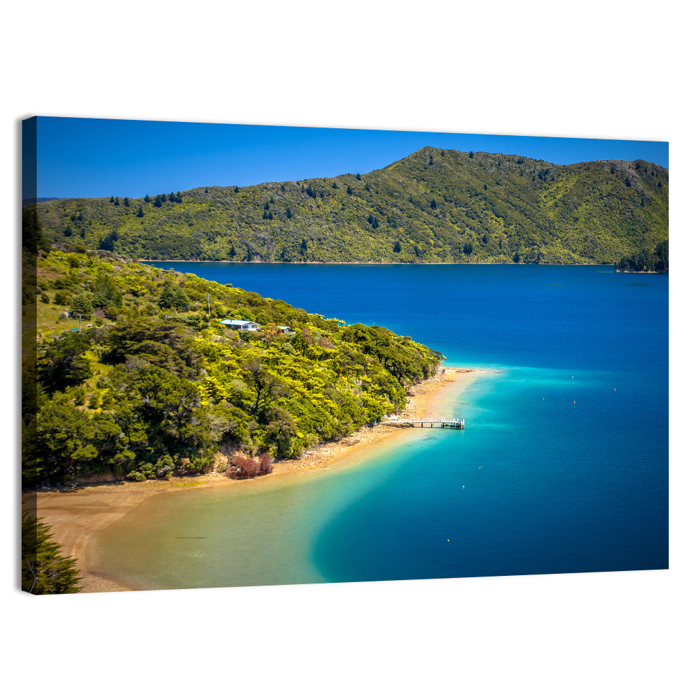 Marlborough Forest Lake Wall Art, canvas print, landscape