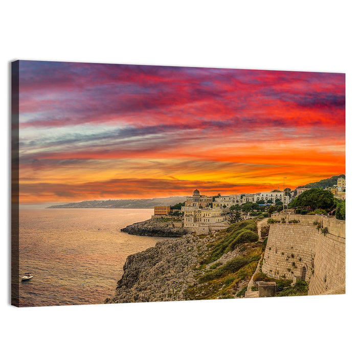 Coast of Salento Peninsula Wall Art as a canvas print
