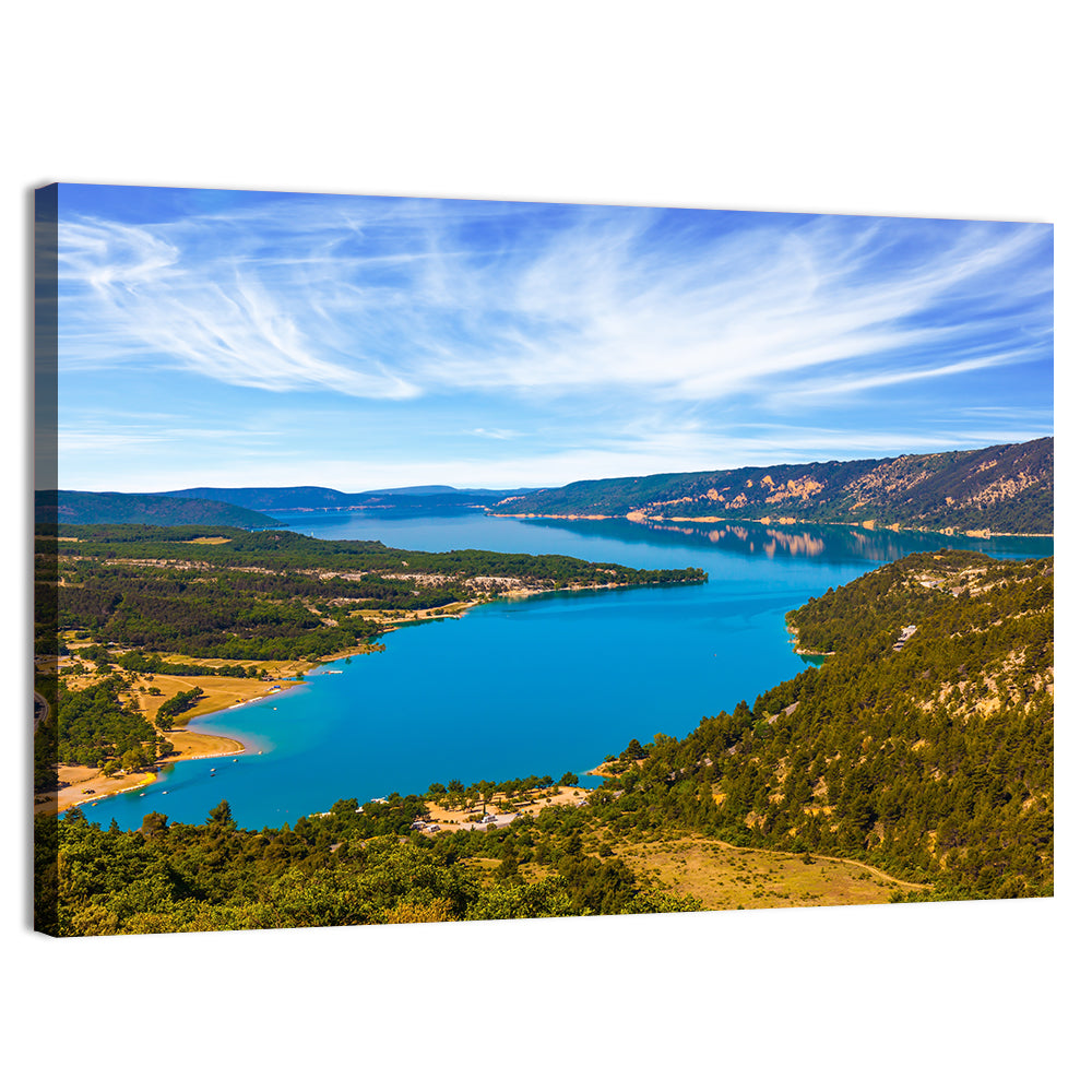 Lac De Sainte-croix, Verdon Gorge Wall Art, canvas print, landscape