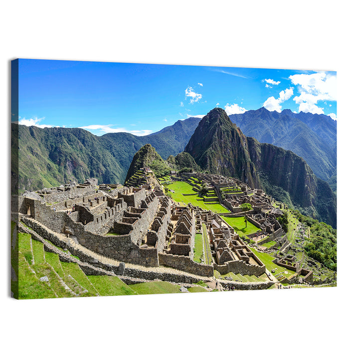 Machu Picchu in the Andes Wall Art as a canvas print