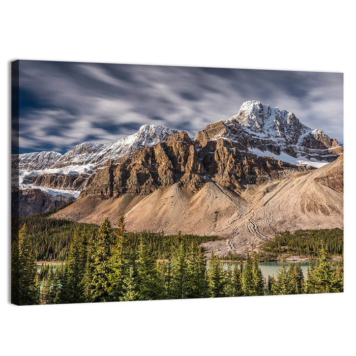 Mont Crowfoot, Alberta Wall Art as a canvas print