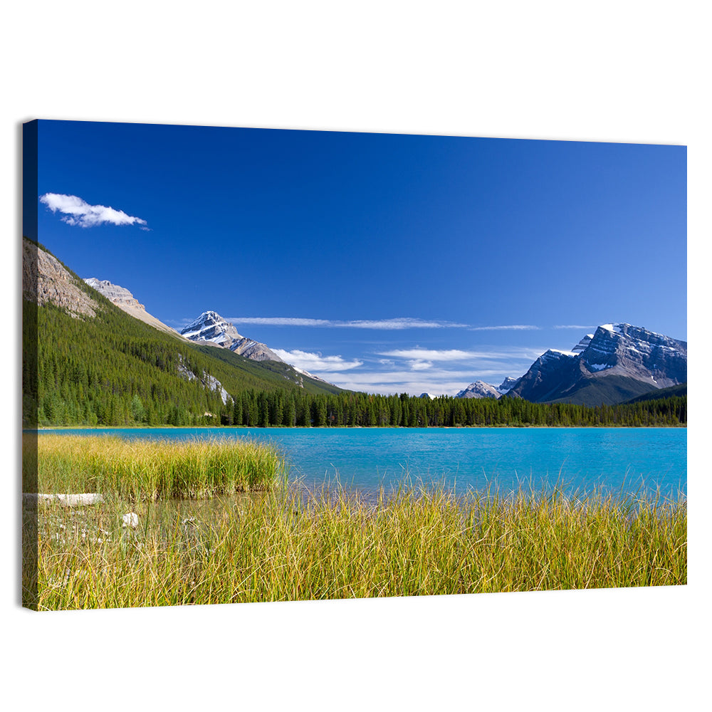 Autumn Lake in Jasper National Park Wall Art, canvas print, landscape