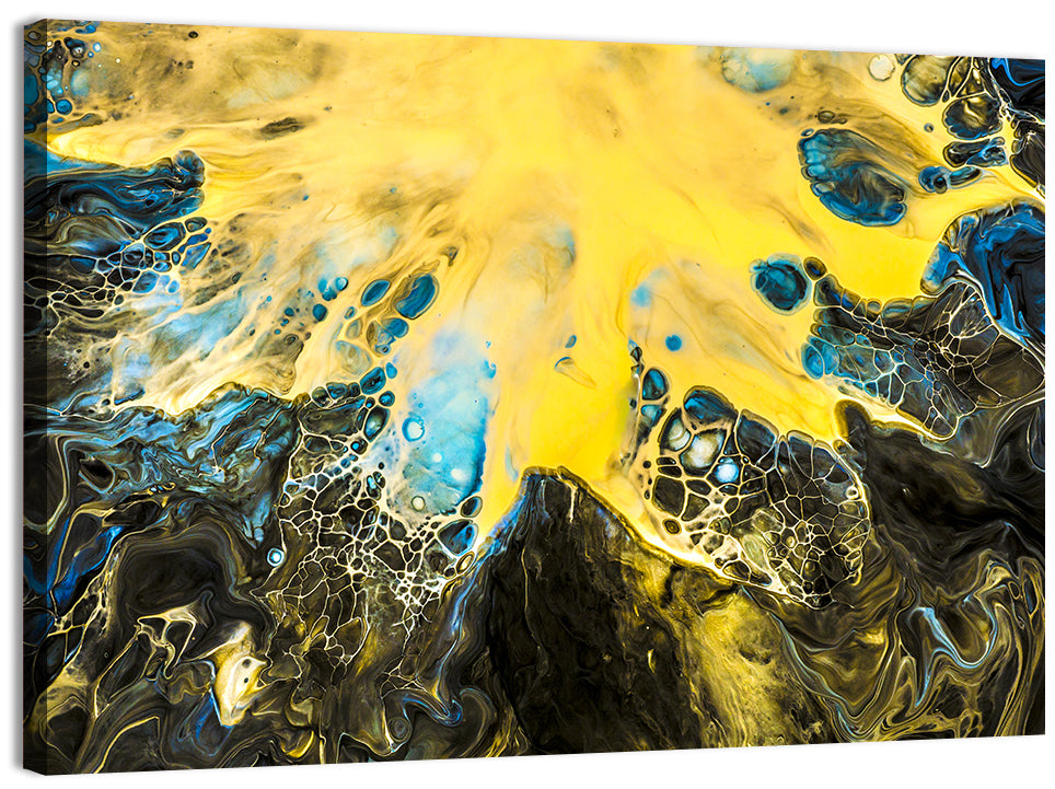 Cellular Fluid Burst Wall Art, canvas print, landscape