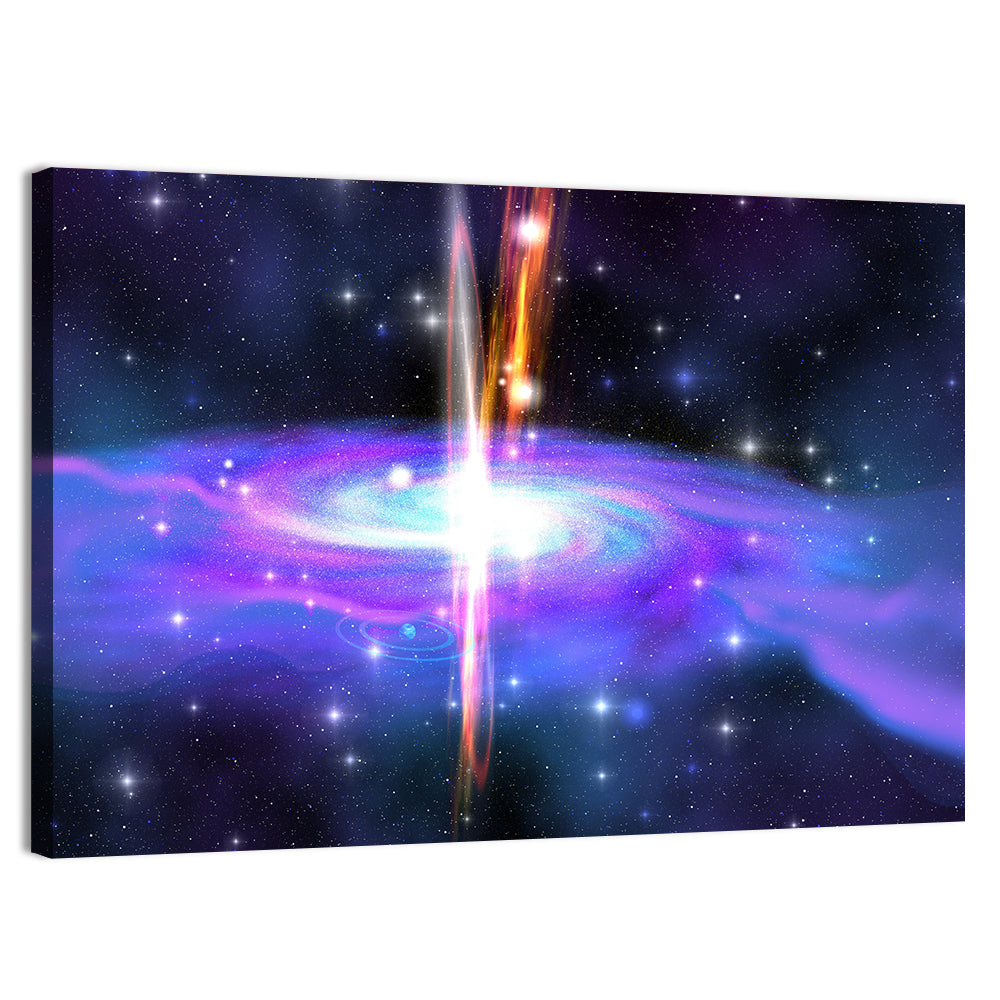 Stellar Black Hole Wall Art, canvas print, landscape