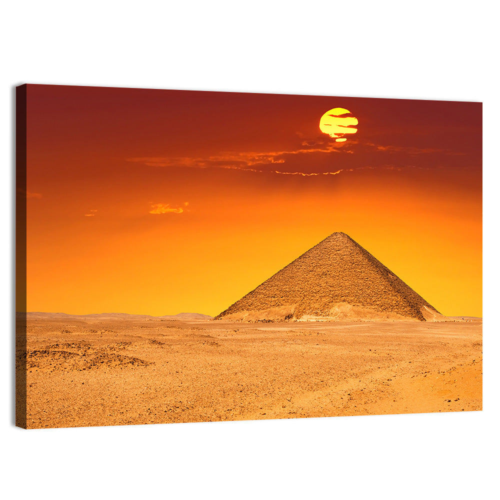 Dahshur Red Pyramid Wall Art, canvas print, landscape