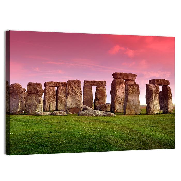 Stonehenge at Dusk Wall Art as a canvas print