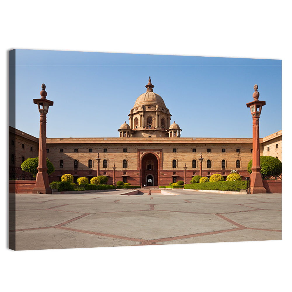 Rashtrapati Bhavan, New Delhi Wall Art, canvas print, landscape