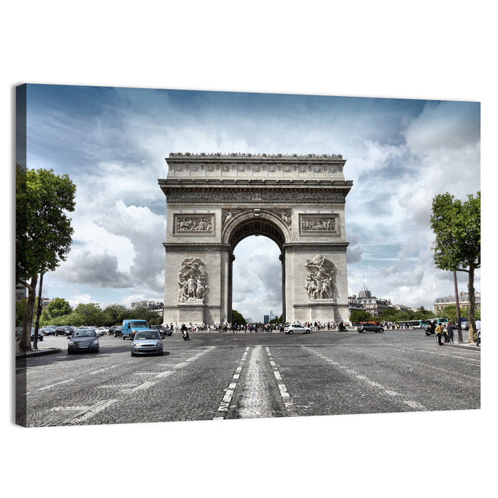 Arc De Triomphe Paris Wall Art as a canvas print