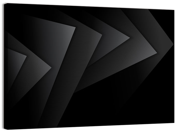 Dark Layered Geometry Wall Art as a canvas print