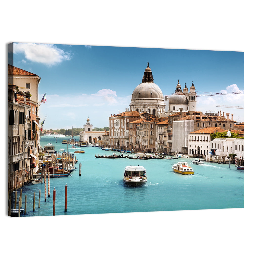 Grand Canal, Santa Maria Della Salute Wall Art, canvas print, landscape
