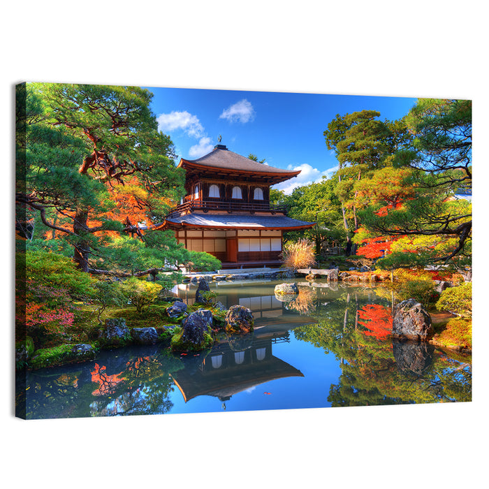 Ginkaku-ji Silver Pavilion, Kyoto Wall Art as a canvas print