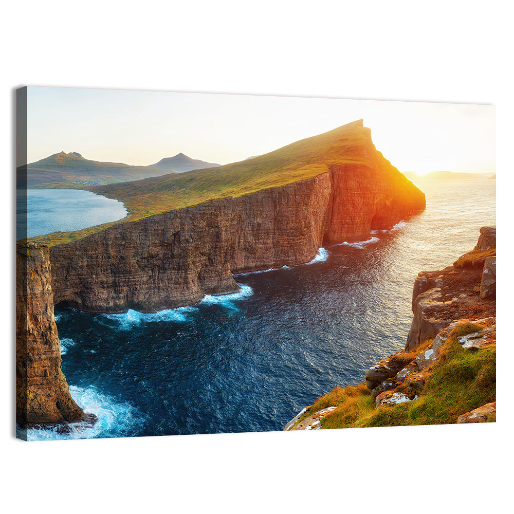 Sørvágsvatn Lake, Faroe Islands Wall Art, canvas print, landscape