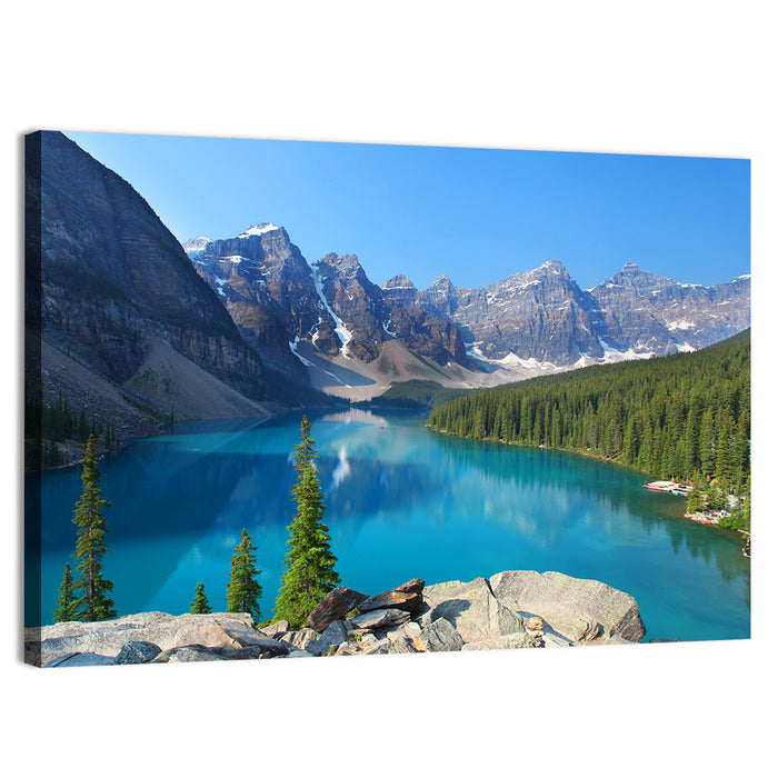Moraine Lake, Canadian Rockies Wall Art as a canvas print