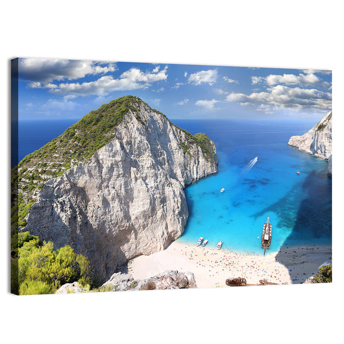 Navagio Beach, Zakynthos Wall Art as a canvas print