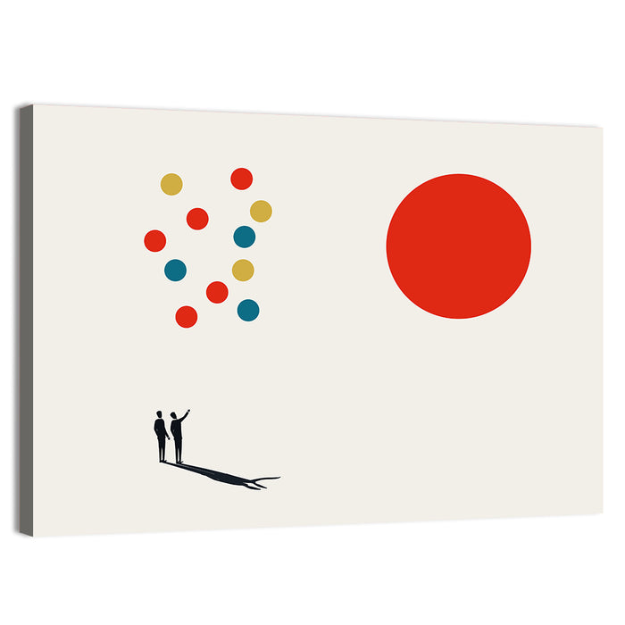 Symbol of Partnership Wall Art as a canvas print
