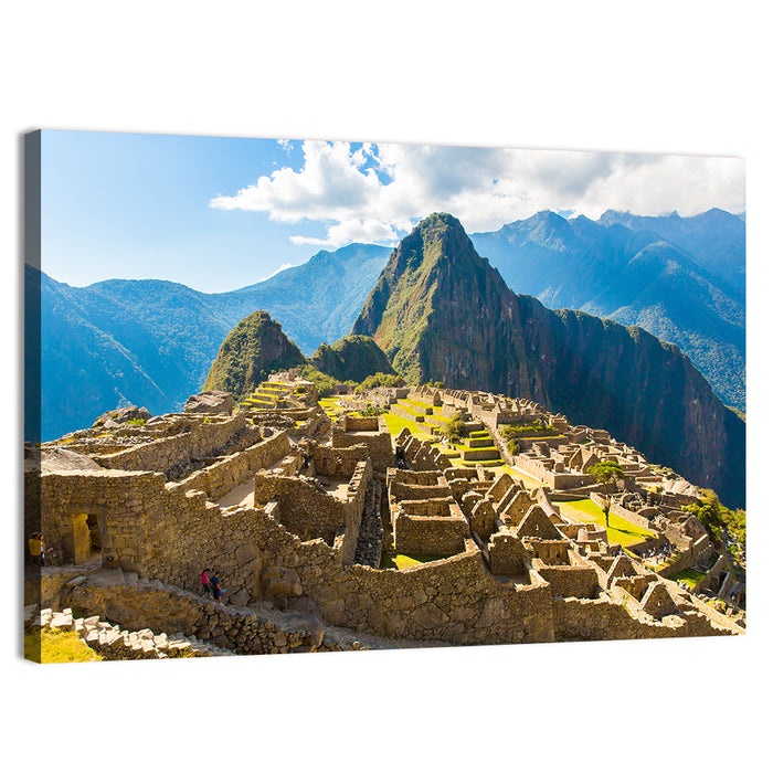 Terraced Ruins of Machu Picchu Wall Art as a canvas print