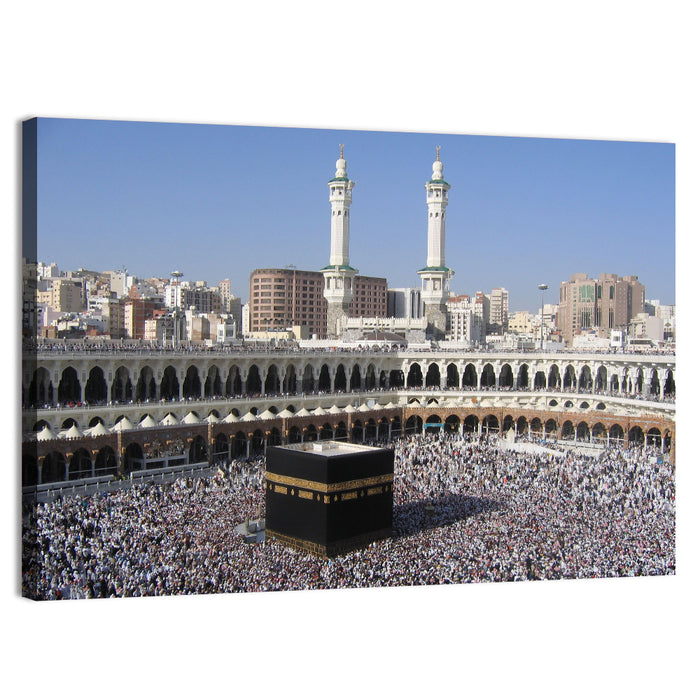 Kaaba at Masjid Al-haram Wall Art as a canvas print
