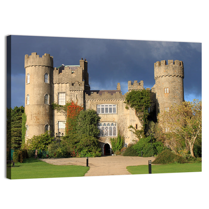 Historic Malahide Castle Wall Art as a canvas print