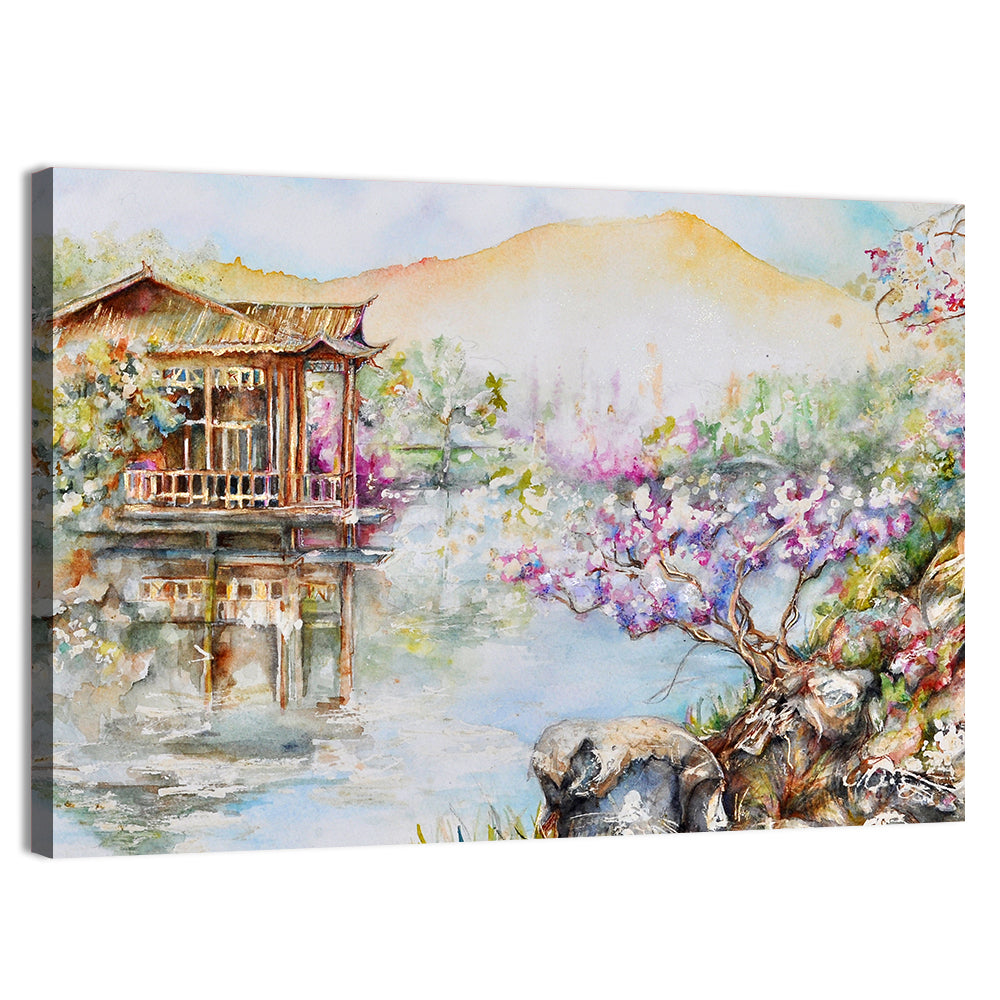 West Lake China Landscape Wall Art, canvas print, landscape
