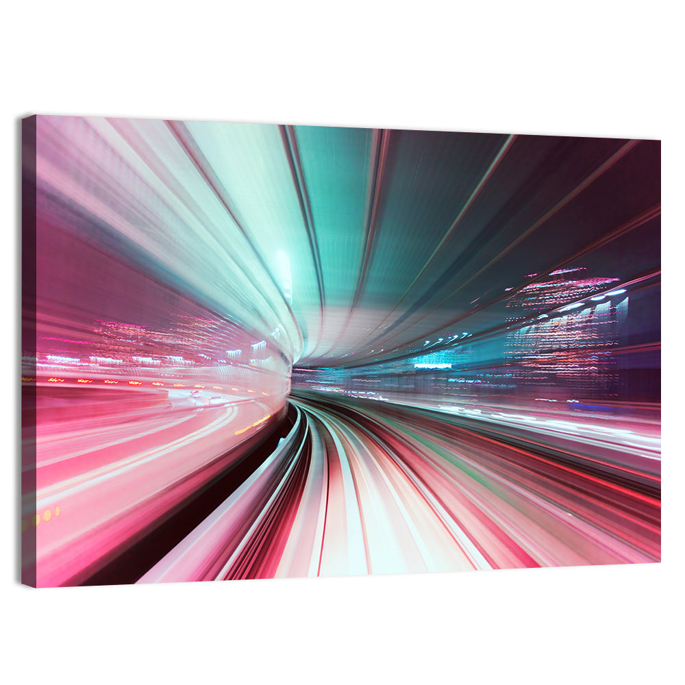 Automated Guideway Train Japan Wall Art, canvas print, landscape