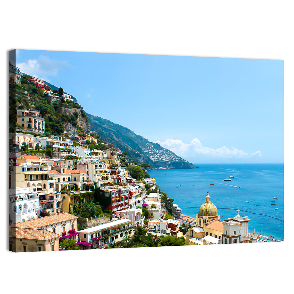 Positano, Amalfi Coast Wall Art, canvas print, landscape
