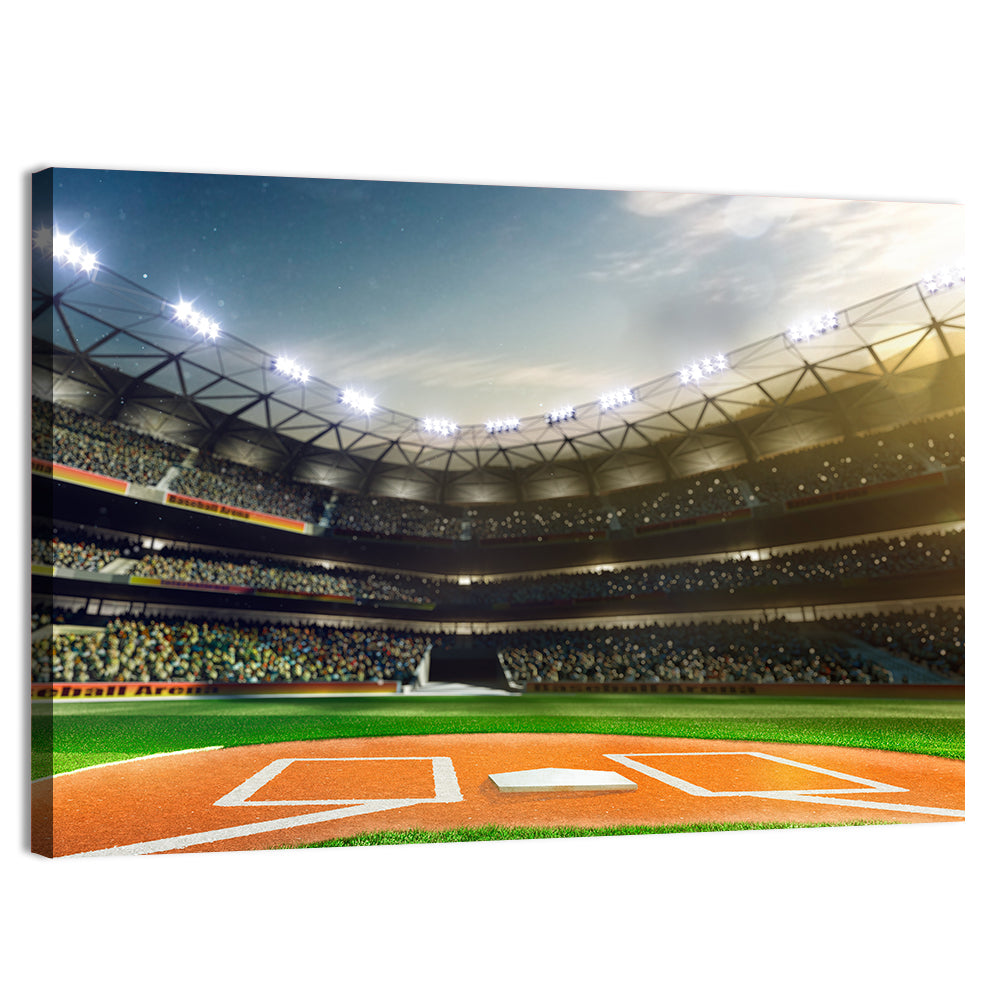 Home Plate at Grand Arena Wall Art, canvas print, landscape