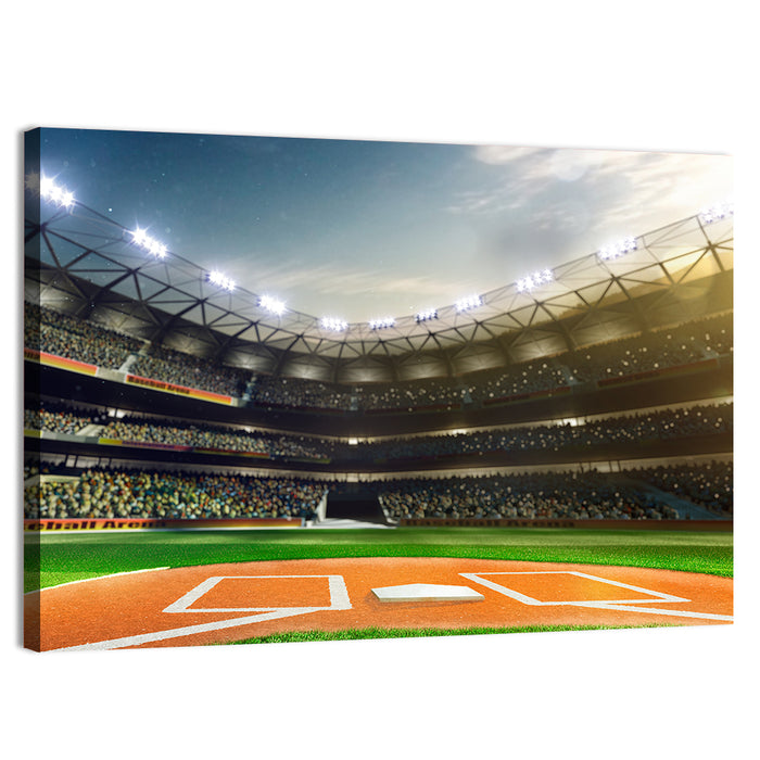 Home Plate at Grand Arena Wall Art as a canvas print