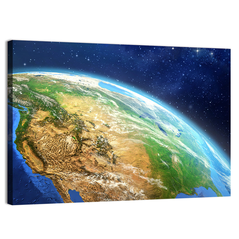 Face of the Earth Wall Art, canvas print, landscape