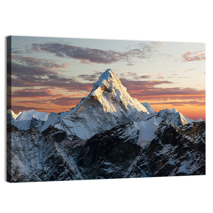 Ama Dablam at Dusk Wall Art as a canvas print